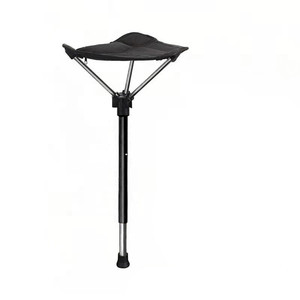 Tabouret télescopique portable pour l'extérieur, chaise pliable de 58 à 77 cm pour les voyages, la pêche et l'attente - Product Image 2