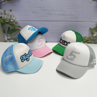 Gorra Trucker de 5 Paneles en Dos Tonos con Diseño Impreso, Malla Transpirable, Visera Personalizada, Logotipo Personalizado, Gorra Trucker de Espuma