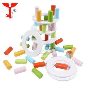 Balance <span class=keywords><strong>en</strong></span> <span class=keywords><strong>bois</strong></span> bloc empilant Tumbling <span class=keywords><strong>Tour</strong></span> <span class=keywords><strong>de</strong></span> Pise - Product Image 2