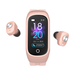 Reloj Inteligente 2 en 1 con Monitor de Ritmo Cardíaco, Presión Arterial y Auriculares, para Hombre y Mujer, Modelo <span class=keywords><strong>N8</strong></span> - Product Image 1
