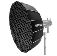 Boîte à lumière parabolique hexadécagonale NS85U 85cm à pliage rapide avec monture Bowens et sac d'accessoires pour éclairages de studio Aputure Godox série CB