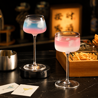 Ensemble de verres à cocktail créatifs, verre à martini, verre à boisson froide haut, verre à vin pour fruits, pour restaurant, bar, vente en gros