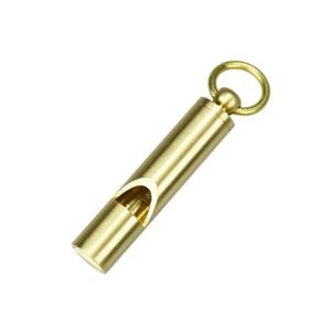 Sifflet de survie classique pour l'extérieur, équipement tactique de chasse, sécurité, urgence, randonnée, en laiton durable - Product Image 1