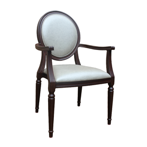 Silla de Respaldo Alto para Bodas <span class=keywords><strong>y</strong></span> Hogares de Ancianos, Sillas Resistentes para Restaurante u Hotel con Brazos, Tapizada en Tela de Lujo, Feria de Cantón 2025 - Product Image 1