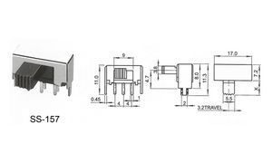 SS-157 rohs טיפוח השיער מוצרי חשמל ביתיים 4 מתג שקופיות מיקום - Product Image 2