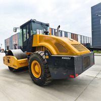 Nouveau Compacteur de Sol XS222J 20 Tonnes, Rouleau Compresseur Vibratoire Monocylindre pour la Construction Routière et de Barrages
