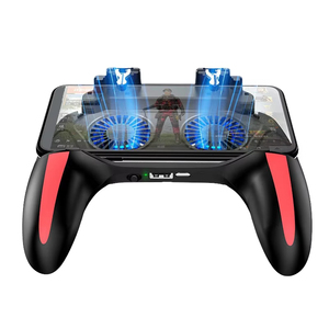 คอนโทรลเลอร์เกมมือถือ H10 ไร้สาย แบตเตอรี่ 2500/5000 มิลลิแอมป์ พร้อมพัดลมระบายความร้อนคู่ จอยสติ๊กสำหรับ <span class=keywords><strong>PUBG</strong></span> รองรับ IOS และ Android - Product Image 1