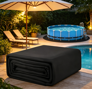 Tapis de <span class=keywords><strong>protection</strong></span> en feutre polyester non tissé pour <span class=keywords><strong>piscine</strong></span>, tapis de <span class=keywords><strong>protection</strong></span> robuste pour piscines <span class=keywords><strong>hors</strong></span> <span class=keywords><strong>sol</strong></span> et enterrées - Product Image 1