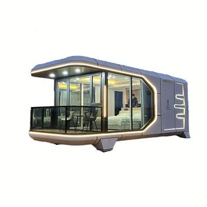 บ้านในฝันบ้าน2ห้องนอนใช้วิลล่ากลางแจ้งบ้านหรูหราสะดวกสบายทันสมัย40ft prefab Space Capsule Container House - Product Image 3