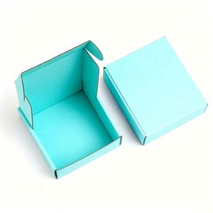 Boîte d'emballage en papier kraft personnalisée de haute qualité avec logo imprimé, rigide, pliable, ondulée, pour chaussures, vêtements, cadeaux, expédition - Product Image 4
