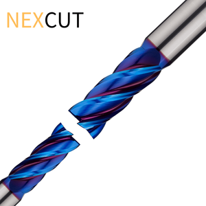 NEX HX35 Carbure de Tungstène Revêtement NACOBLUE Haute Précision 4 Flûtes Fraise CNC OEM - Product Image 5