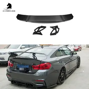 Gövde BMW için rüzgarlık F82 M4 Karbon Fiber GTS Tipi karbon Spoiler Arka Spoiler