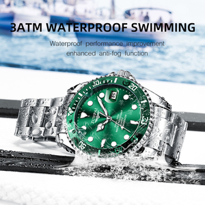 San pai — montre-bracelet étanche de sport pour hommes, en acier inoxydable, de couleur dorée, nouvelle marque de luxe, 100% - Product Image 2