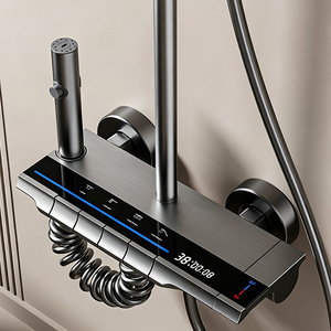 Ensemble de douche mural intelligent <span class=keywords><strong>avec</strong></span> affichage de la température LED, robinets de salle de bain, qualité supérieure à prix abordable - Product Image 2