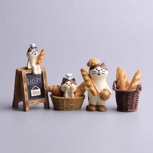Muñeca de Juguete de Pan de Gato Japonés, Artesanía de Resina de Diseño Moderno para Cafetería Ins, Adornos DIY para Decoraciones de Aniversario - Product Image 1