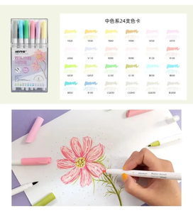 Juego de Marcadores de Arte IERS Personalizados con Doble Punta, Marcadores de Acuarela, Punta Fina Mezclable, Estuche de Plástico con 72 Colores - Product Image 3