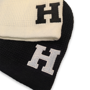 Factory Custom Thermal Good Elasticity Acrylic Flat Embroidery Logo Waffle Knitted Beanie Skull <strong>Cap</strong> for <strong>Winter</strong> Outdoor Using - Product Image 5