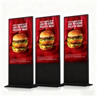 Pantalla Publicitaria Digital de 55 Pulgadas con Retroiluminación LED de Rango Completo y Punto de Acceso WiFi para un Marketing Eficaz