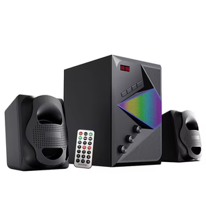 ลำโพงซับวูฟเฟอร์ 2.1CH ระดับมืออาชีพ ระบบเสียงไฮไฟ 30W RGB ลำโพงคอมพิวเตอร์ ลำโพงตั้งโต๊ะ พร้อมช่องต่อ USB FM และบลูทูธ - Product Image 1