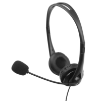 Casque téléphonique filaire professionnel pour centre d'appels, double oreillette, interface 3,5 mm, IPX-4, vente en gros d'usine
