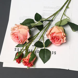 新しいトゥーラローズ布シミュレーションフラワープレミアムブーケルームホームデコレーションウェディングフラワーアレンジメント写真撮影小道具 - Product Image 1