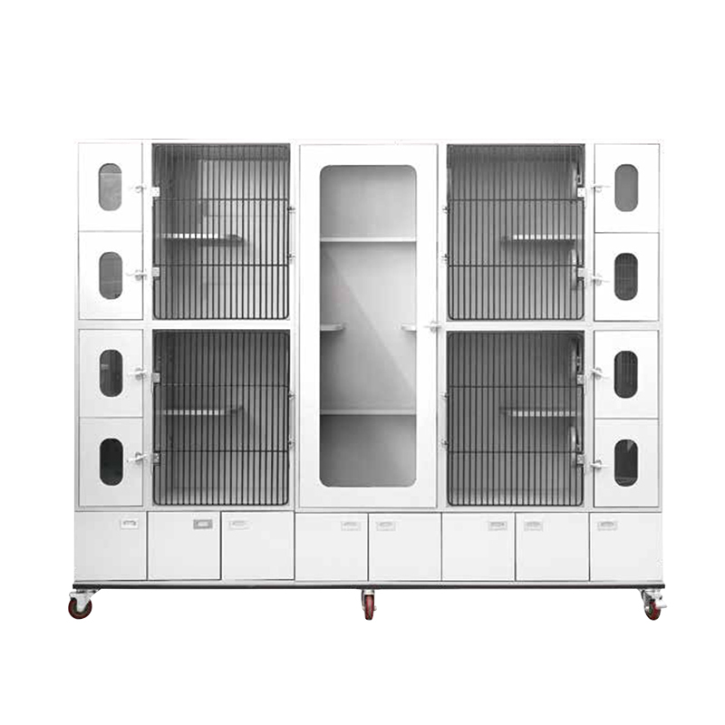 701 Veterinary Pet Cages 3 Layer