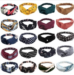 Phụ Nữ Mô Hình Hoa Boho Thắt Nút Chéo Tóc Ban Nhạc Thanh Lịch Vintage Mũ Nón <span class=keywords><strong>Headband</strong></span> Phụ Kiện Tóc - Product Image 4