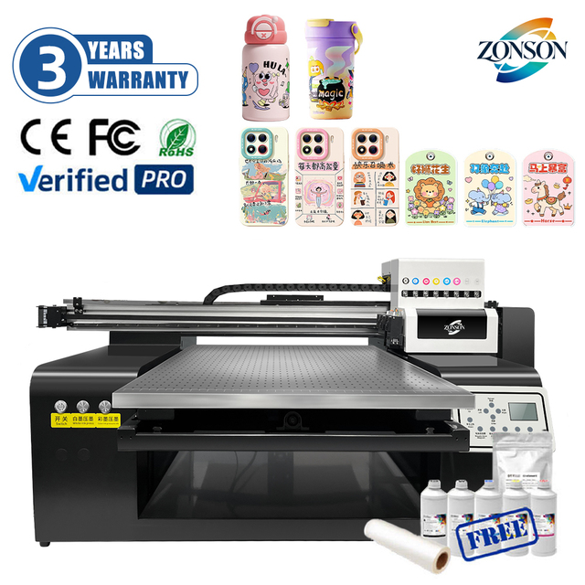 6090 UV Inkjet Flatbed Printer with DX7 Print Head for Phone Cases iPad Covers & Keychains