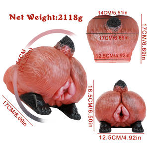 3D siliconen <span class=keywords><strong>vagina</strong></span> en anus mannelijke masturbatiepop, half en vol formaat, fantasie, luxe, zakformaat, kunstvagina seksspeeltje voor mannen - Product Image 2