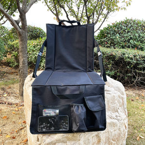 Cojín de Asiento Plegable Portátil y Ligero para Camping, Impermeable, con Respaldo, para Picnic, con Correas Ajustables y Bolsillos para Aperitivos/Bebidas, de Oxford - Product Image 4