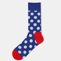 Calzini da Uomo Colorati a Pois, OEM Personalizzati, Calzini Casual in Cotone a Pois, Produzione all'Ingrosso