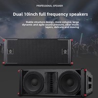 Haut-parleurs audio carrés de 10 pouces de Performance extérieure à distance haute puissance de scène professionnelle 8 paires 12 ensembles pour l'éclairage vidéo