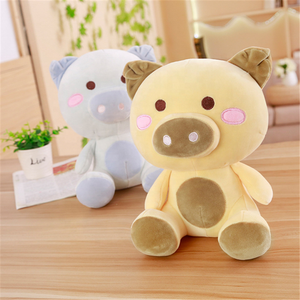 Đáng yêu màu xanh màu vàng hồng lợn mềm nhồi 30cm lợn đồ chơi sang trọng cho trẻ em nhẹ nhàng búp bê dễ thương lợn búp bê - Product Image 5