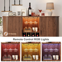 Armoire de bar du milieu du siècle en gros de conception personnalisée haut de gamme armoires à vin pour la maison