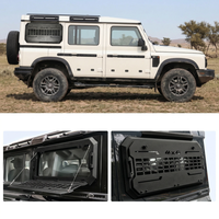Boîte de rangement pliable en maille pour fenêtre latérale, panneau Molle pour accessoires tout-terrain INEOS Grenadier 2023-2025