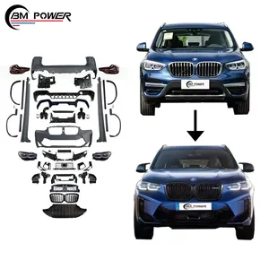 X3 G01 Upgrade F97 lci X3M Body Kit Stoßstangen scheinwerfer LED Lampe Auspuff gitter G01 bis F97 LCI Facelift Autoteile