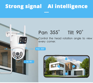 XMEYE กล้อง IP Wi-Fi 4K 6MP, กล้อง IP Wi-Fi ป้องกันความปลอดภัยเลนส์คู่หน้าจอสีคืนวิสัยทัศน์อัตโนมัติติดตามกล้องวงจรปิดตรวจตรา <span class=keywords><strong>icsee</strong></span> <span class=keywords><strong>Alexa</strong></span> - Product Image 3