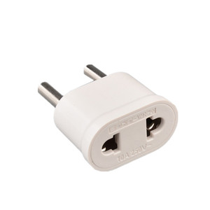 Travel <b>Adapter</b> Euro To Us <b>Plug</b> Converter 10A 250V Universal Socket With Two Round Pins For International Use - Product Image 1