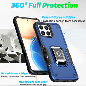 Étui de <span class=keywords><strong>protection</strong></span> intégrale de luxe pour Huawei <span class=keywords><strong>Honor</strong></span> <span class=keywords><strong>X8</strong></span>, TPU+PC, avec support anneau, antichoc, nouveau modèle de luxe pour Huawei <span class=keywords><strong>Honor</strong></span> - Product Image 4