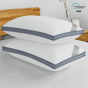Penjualan laris nyaman penutup serat daur ulang GRS bantal alergi hypo kualitas <span class=keywords><strong>Hotel</strong></span> tidur Premium untuk tempat tidur - Product Image 1
