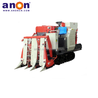 Moissonneuse-batteuse de riz semi-nourrissante ANON avec moteur central Moissonneuse-batteuse de blé-grain à haute productivité Moissonneuse-batteuse de paddy