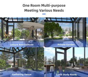 <span class=keywords><strong>Solarium</strong></span> quatre saisons du fabricant, véranda, jardin d'hiver en plein air, verre en alliage d'aluminium pour maison, verre trempé pour une utilisation toute l'année - Product Image 6