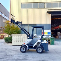 CE-zertifizierter 1 Tonne chinesischer Offroad-Teleskop lader Teleskops tapler 4x4 Frontlader-Holz lader mit Motor pumpen kern