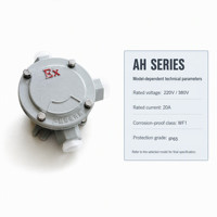Boîtier de jonction antidéflagrant AH IP65 en alliage d'aluminium avec entrée de câble circulaire pour les connexions électriques dans les zones dangereuses