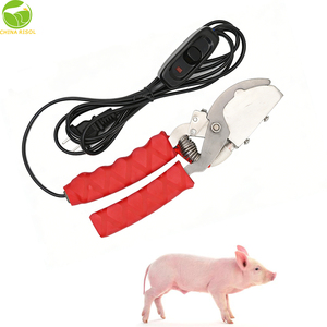 Pince coupante électrique pour porcs, <span class=keywords><strong>prix</strong></span> usine, poignée rouge, en acier inoxydable, sans saignement, vente chaude - Product Image 4