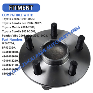 Ensemble de moyeu de roulement de roue arrière pour Toyota Corolla Matrix Celica Pontiac Vibe Voiture OE 4241020190 4241001010 4241001020 4241002080 - Product Image 2