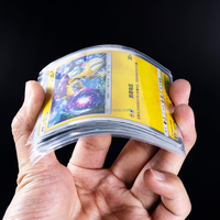 Protège-cartes transparents en PP avec languette facile à retirer pour collection de cartes TCG, 68x94mm, impression personnalisée