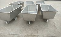 Chariot à viande en acier inoxydable personnalisé 200L/500L / Chariot Euro Bin / Chariot à viande 200L / Chariot à viande à vendre