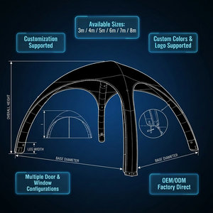 Tente dôme gonflable étanche CATC personnalisée pour événements, tente araignée gonflable pour la promotion sportive en extérieur et l'activation de marque - Product Image 4