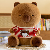 Peluche Capybara à Capuche Kawaii Mignonne, Coussin à Câliner, Jouet en Peluche pour Enfants, Cadeau d'Anniversaire, Peluche de Remise de Diplôme